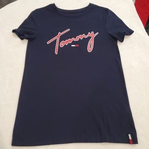 Tommy Hilfiger Women's Logo Tee Blue X-Small NWOT